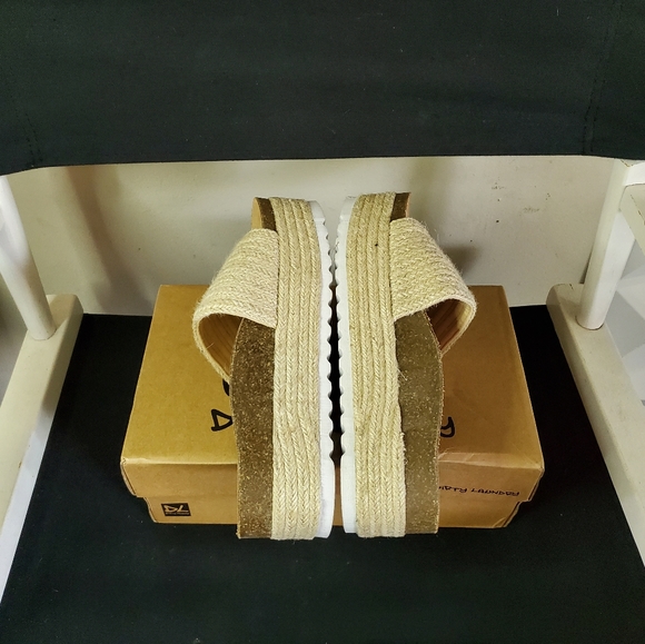 DIRTY LAUNDRY Womens Palm Espadrille Wedge Sandal Size 7.5, Natural Jute - Picture 8 of 12